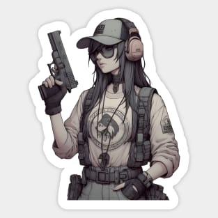 Tactical Girls' Frontline Sticker